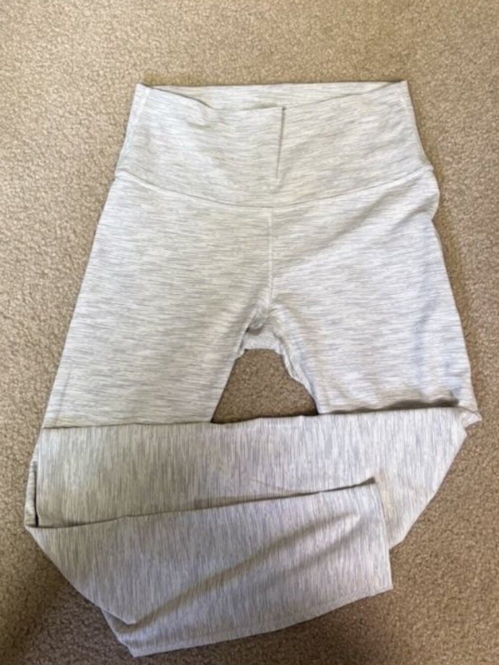 LULULEMON Wunder Under Hi-Rise Tight Wht/Gray Ombre Melange Space Dye Leggings 6